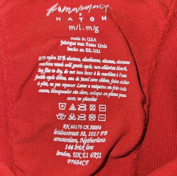 NWOT M/L FP Movement Good Karma Flared Red Onesie - Picture 7 of 9